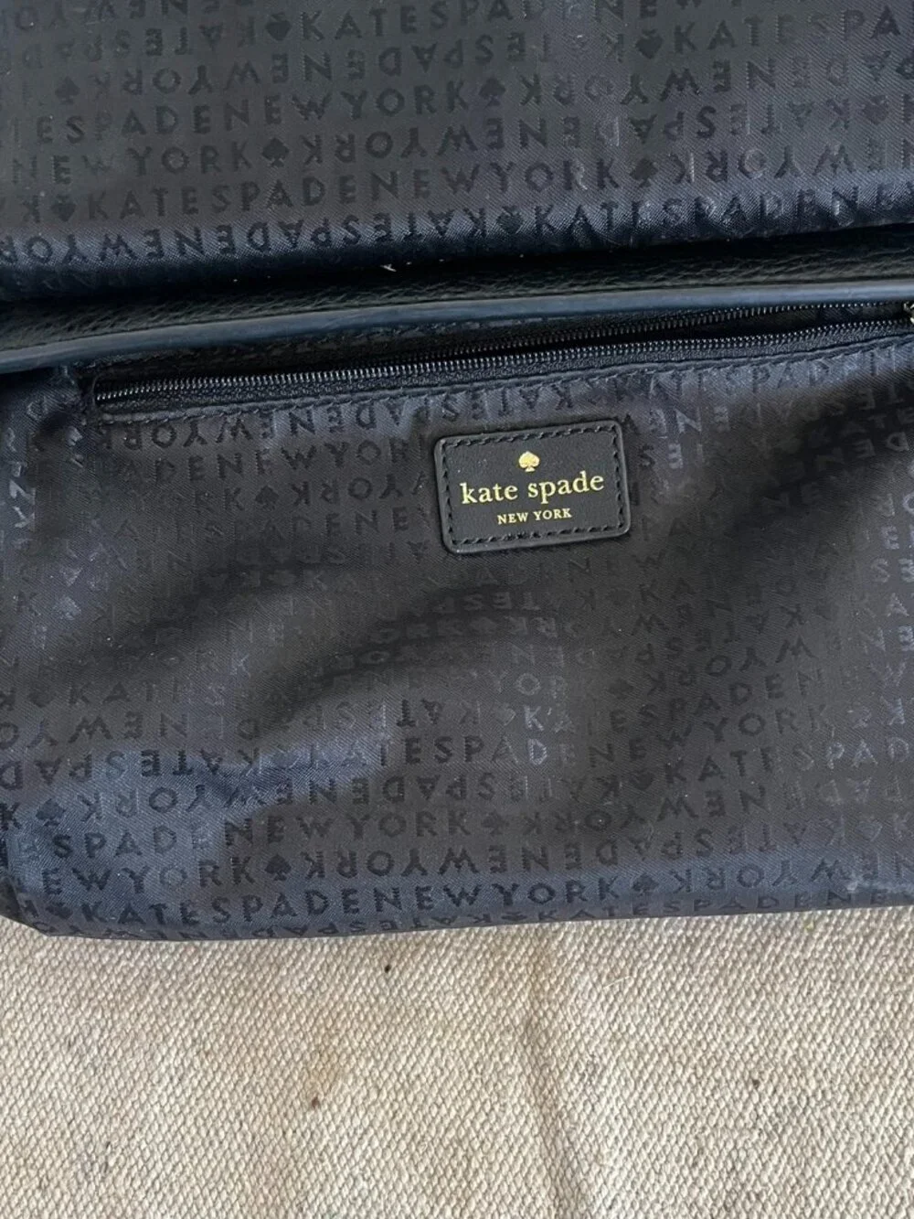 Kate Spade Lr Madison Willow Flap Black Saffiano Leather Crossbody Bag